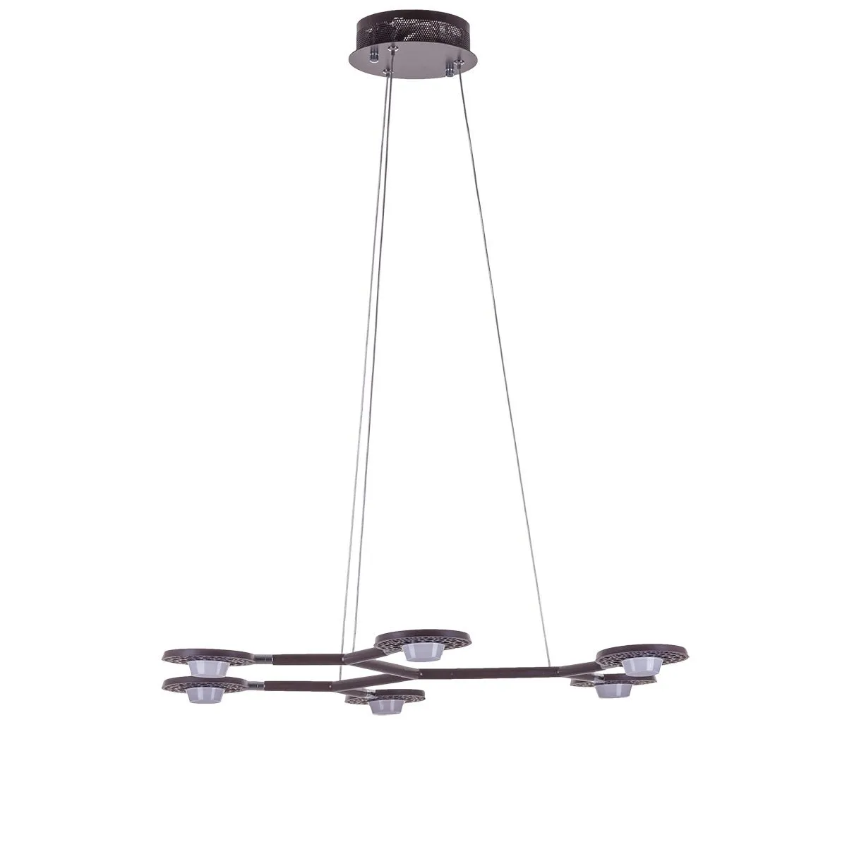 Kresyda, nowoczesna lampa wisząca, brązowa, LED, 3000K, AD16014-6B DARK COFFEE